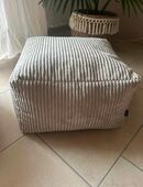 Sitzsack aus Cord Größe 40/24/40 cm in Beige in 57250