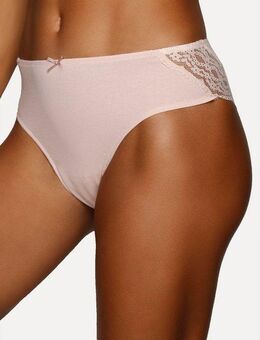 Vivance Jazz-Pants Slips (3er-Pack) aus elastischer Baumwolle mit floraler Spitze