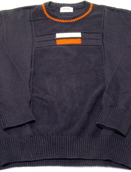 Herren Pullover Gr. 50 ammann Strickmoden - dunkelblau-rost-wollweiß - NEU - Biebesheim (Rhein)
