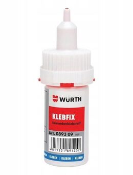 WÜRTH WURTH Sekundenklebstoff Klebfix Cyanacrylat-Konstruktionskleber 089309 - Wuppertal