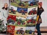 Traktor-Decke für Jungen – Flauschiger Komfort für kleine Traktor-Fans Bauer Landwirtschaft 150x200cm Design 5 - Ingolstadt