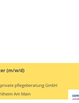 Pflegeberater (m/w/d) - Mühlheim (Main)