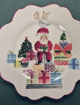 Anthropologie Plate von Jennifer Orkin Lewis -Weihnachten- Handpainted - Duisburg