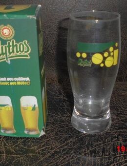 Mythos Bier Brauerei Griechenland Glas Karton Emblem - Bottrop