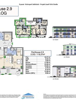 Penthouse-Wohnung Neubau 2.OG in Selbitz - Selbitz