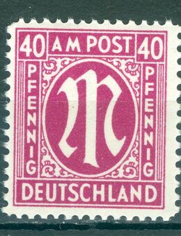 Amerikanische und britische Zone postfrisch Nr. 30 ohne Falz oder Falzrückstände - Porta Westfalica Zentrum