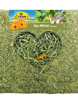 JR Farm Heu-Würfel mit Blüten - 450 g (groß)