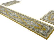 my home Bettumrandung Oriental, Made in Belgium, Höhe 7 mm, (1-tlg), Läufer-Set, Kurzflor, Orient-Optik, mit Bordüre, pflegeleicht, elegant