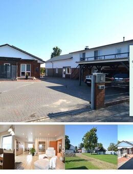 WOHNEN & ARBEITEN! Bungalow, Nebengebäude mit 2-Zimmer-Wohnung & Büro in Königsmoor zu verkaufen. - Königsmoor