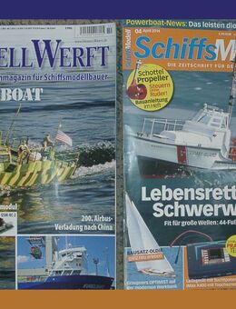 2 Zeitschriften - Schiffsmodell 4/14 + Modellwerft 10/14 - Dassel