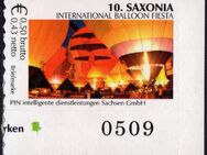 PIN Sachsen: MiNr. 6, 28.07.2004, "10. SAXONIA, Ballon Fiesta", Satz, Bogennummer, postfrisch - Brandenburg (Havel)