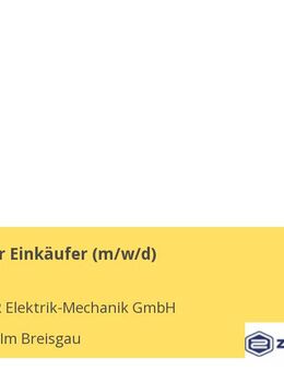 Technischer Einkäufer (m/w/d) - Freiburg (Breisgau)