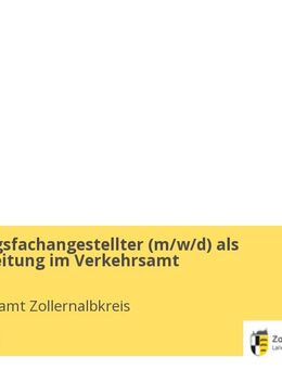 Verwaltungsfachangestellter (m/w/d) als Sachbearbeitung im Verkehrsamt - Balingen