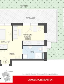 DOMIZIL ROSENGARTEN -2 Zi MIT FERIENWOHNUNG NUTZUNG -WHG02 - Garmisch-Partenkirchen