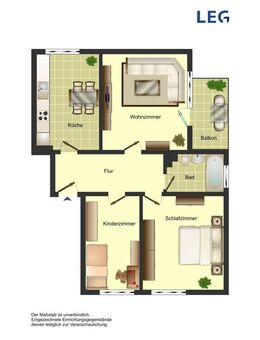 3-Zimmer-Wohnung in Bergkamen - Bergkamen
