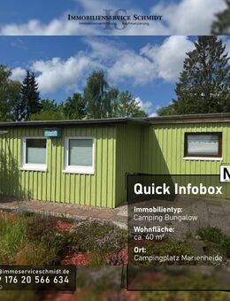 Gepflegte und geräumiger Campingbungalow auf einem traumhaften Campingplatz in Marienheide - Marienheide