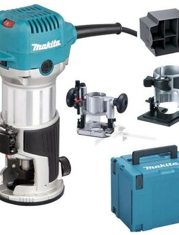 Makita Fräse Multifunktionsfräse »RT0702CX2J« im Makita Makpac Koffer Gr.4, (vielseitig einsetzbare Multifunktionsfräse), 710 W, 6/8 mm, Leerlaufdrehzahl, 10000 - 34000 min⁻¹