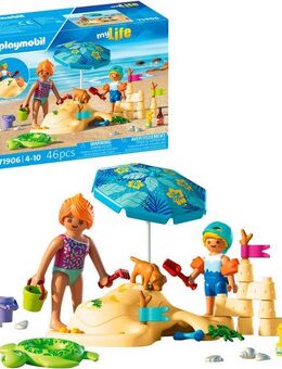 Playmobil® Familienspaß am Strand (71906), My Life Konstruktions-Spielset, (46 St), Made in Europe