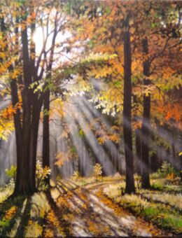 Verk. Orig. Gemälde "Herbstwald",Acryl,Leinw. Seifried - Eisenhüttenstadt