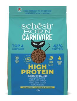 Schesir Born Carnivore High Protein Hering mit Lachs - Sparpaket: 2 x 1,25 kg