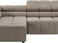 INOSIGN Ecksofa Ancona, incl. Kopfteilverstellung + 3 Zierkissen, L-Form, bequem, wahlweise motorische Sitztiefenverstellung, B/T(H: 249/215/70 cm