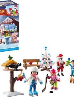 Playmobil® Spielzeug-Adventskalender Spielbausteine, Ausflug auf den Weihnachtsmarkt (71472), Made in Europe