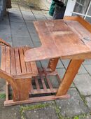 Antike Schulbank Naether Jugendstil Kinderschreibtisch in 53639