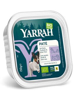 Yarrah Bio Paté 12 x 150 g - Bio-Truthahn mit Bio-Aloe Vera