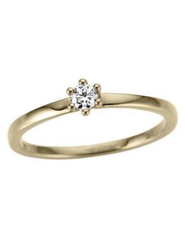 Firetti Goldring Schmuck Geschenk Gold 333 Damenring Verlobungsring Goldring Solitär, mit Brillant