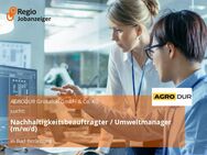 Nachhaltigkeitsbeauftragter / Umweltmanager (m/w/d) - Bad Berleburg