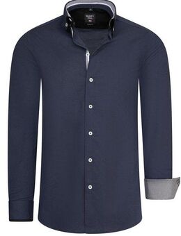 Rusty Neal Langarmhemd mit aufwendigen Knopf-Design