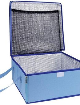 Maximex Kühltasche BLAU, 23 l, Transporttasche mit Isolierschicht, für Kuchen, Kalt- und Warmspeisen