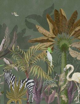 living walls Fototapete The Wall, glatt, botanisch, floral, natürlich, Fototapete Palmen Tapete Dschungel Tapeten modern Design Kinderzimmer