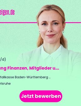Leitung Finanzen, Mitglieder und Beitrag (m/w/d) - Stuttgart