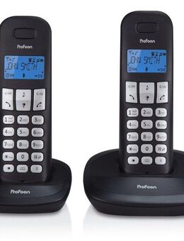 Profoon PDX-1120 - DECT-Telefon mit 2 Mobilteilen Schnurloses DECT-Telefon