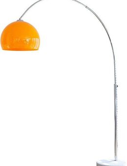 SalesFever Bogenlampe Tammo, Dimmer, ohne Leuchtmittel, Höhenverstellbar und mit Dimmschalter, echter Marmorfuß