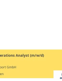 Logistik Operations Analyst (m/w/d) - Gersthofen