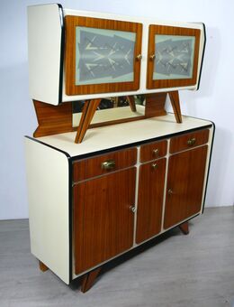 50er 60er Küchenschrank, schräge Rockabilly Ära, Mid Century Modern - Sinzig
