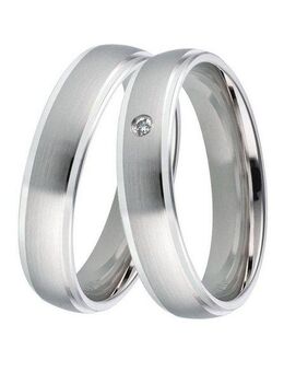 DOOSTI Trauring Schmuck Geschenk Silber 925 Trauring Ehering Partnerring LIEBE, Made in Germany, wahlweise mit oder ohne Zirkonia