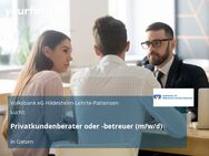 Privatkundenberater oder -betreuer (m/w/d) - Giesen