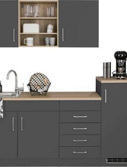 KOCHSTATION Küche KS-Mali, Breite 210 cm, mit E-Geräten