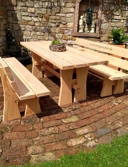 Holzgarnitur Holzbank Holztisch - Wadern