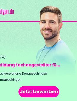 Ausbildung Fachangestellter für Bäderbetriebe (m/w/d) - Donaueschingen