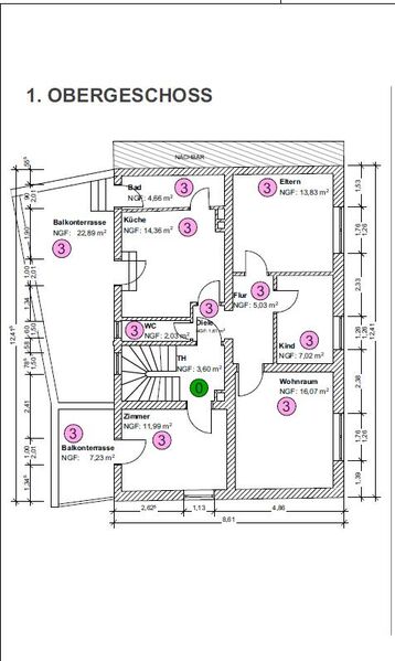 Provisionsfrei! 4-Zimmer-Wohnung in zentraler Lage mit Terrasse und Nebenraum!