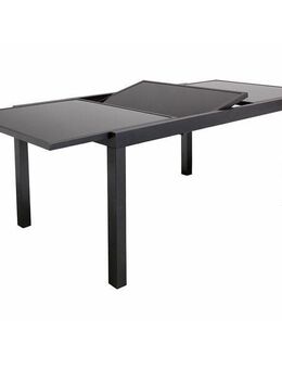 Garten Gartentisch Aluminium Schwarz ausziehbar Set253232 - Wuppertal