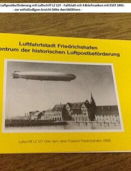 Luftpostbeförderung 1991- Erste Flugzeugausstellung -Historische Luftpostbeförderung- - Mahlberg