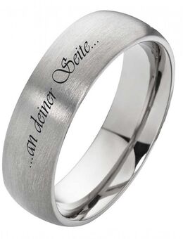 Herrenring Titanring HT085 mit individuell Außengravur - Aholming