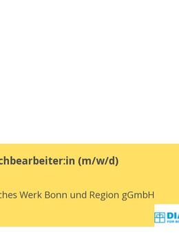 Personalsachbearbeiter:in (m/w/d) - Bonn