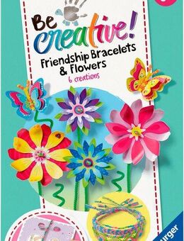 Ravensburger Kreativset BeCreative Mini - Freundschaftsbändchen & Blumen, Made in Europe