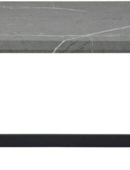 HELA Couchtisch ROLAND, Couchtisch, Tischplatte 35 mm stark, Marmoroptik, Flachrohrgestell